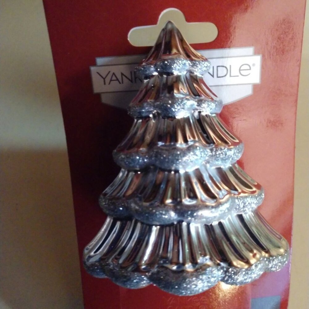 Yankee Candle ScentPlug Electric Fragrance Diffuser Silver Christmas Tree NEW